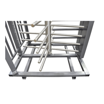 XT-100-CS - Torniquete de Cuerpo Completo / 4 Ejes de Seguridad / Rotación 90° / Paso 25 Personas/min / Emergencia 40 Personas/min / Interior/Exterior con Techo / 110 VCA / Acero Inoxidable con Pintura Gris