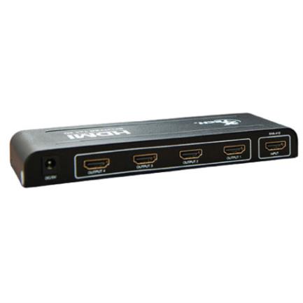 Multiplicador HDMI XTech de 4 Salidas, Resolución 1920x1080p, Conector Hembra, Alimentación Propia