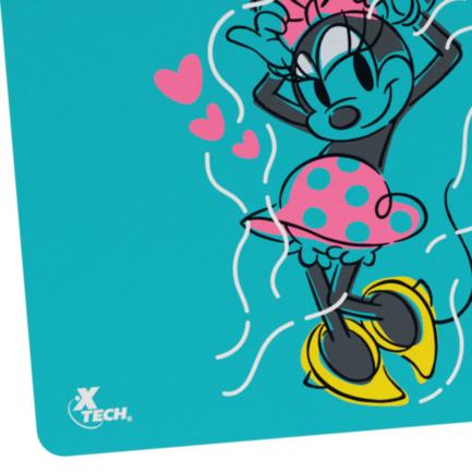 Mousepad XTech Minnie Mouse Disney XTA-D100MM Superficie para Maxima Precision Base de Goma Antideslizante