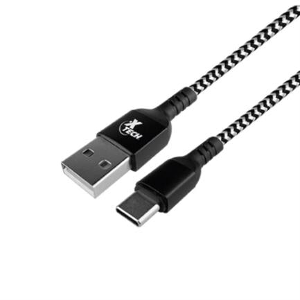 Cable Tranzado XTech Tipo C a USB 2.0, 28AWG, XTC-511, 1 Metro