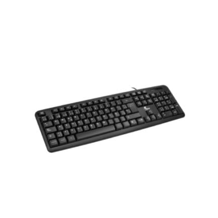 Teclado XTech Cableado Español XTK-092S, Color Negro, Retroiluminado, 104 Teclas, USB