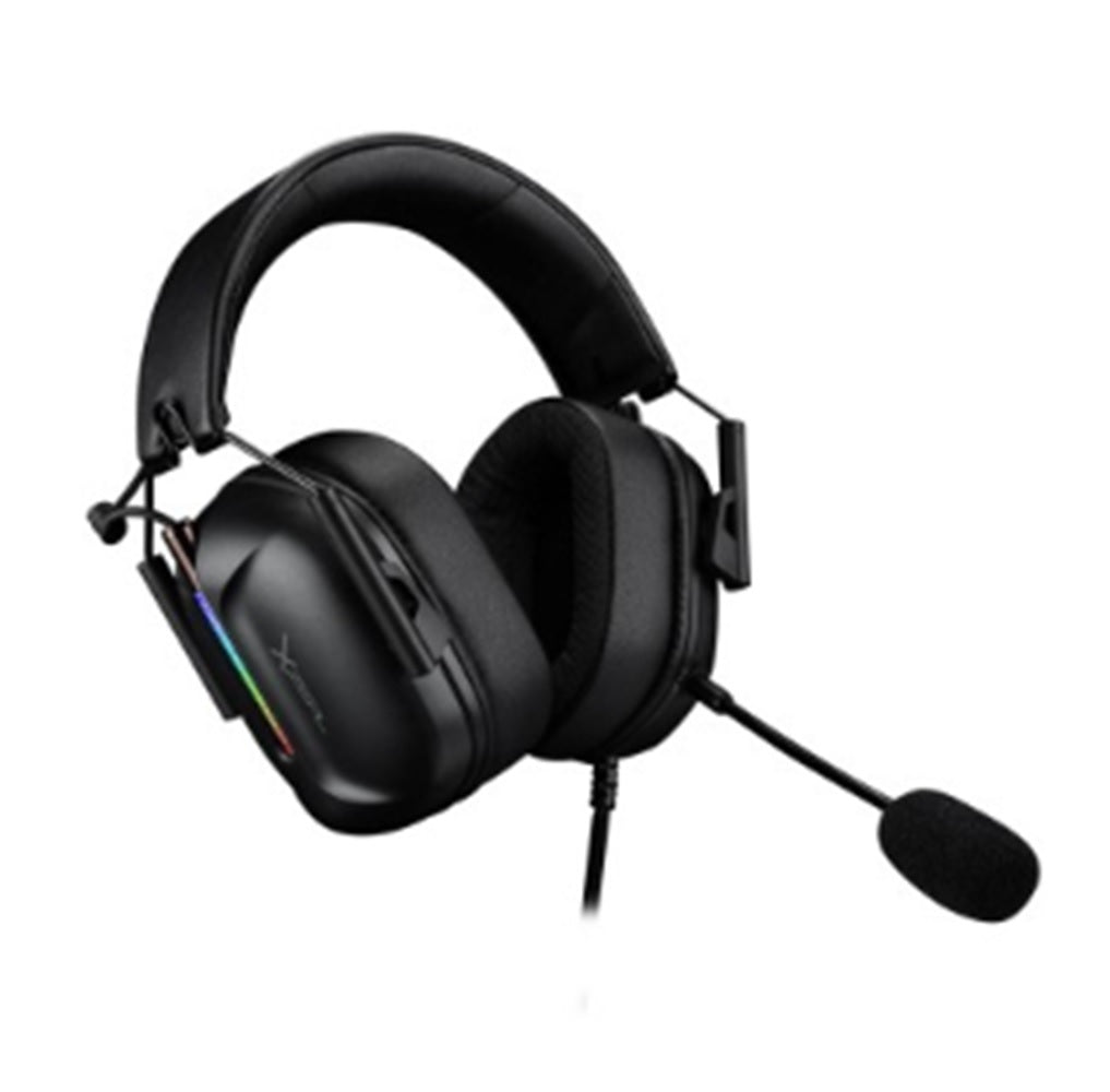 Diadema Gamer Xzeal Alámbrica RGB Negro, Sonido Envolvente 7.1, Micrófono Desmontable, Control de Volumen