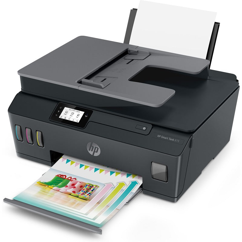 Impresora Multifuncional HP 615 Color Smart Tank Inalámbrica, Escáner Plano, USB 2.0