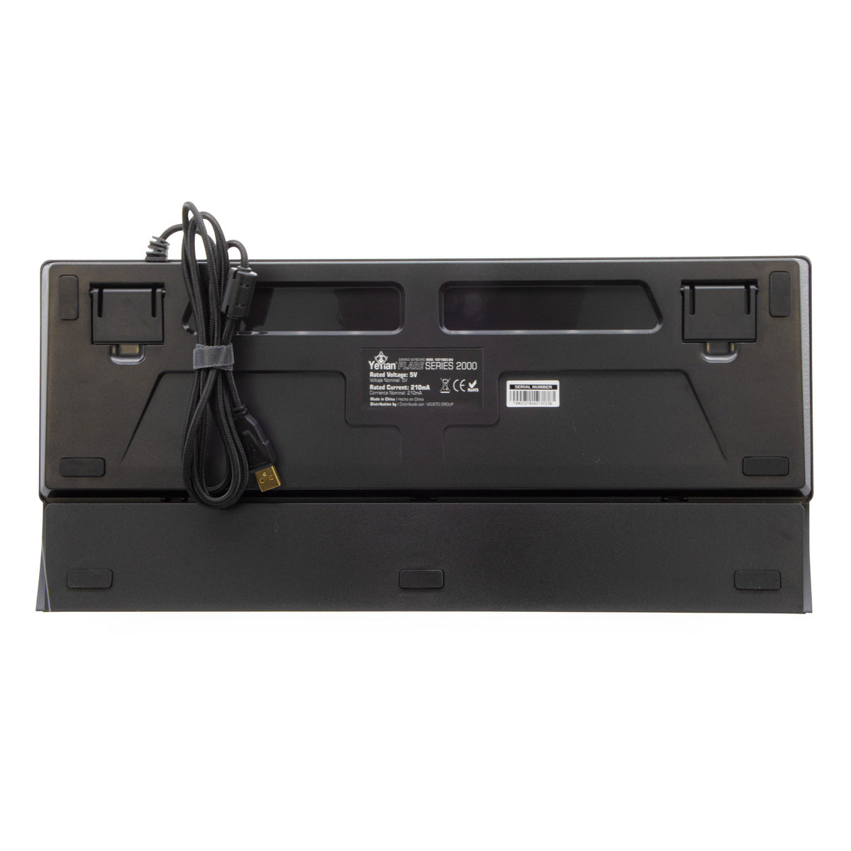 Teclado Gamer Yeyian YAT1803 Flare Serie 2000 Switch Rojo RGB, Retroiluminación, Teclas Mecánicas, Anti-Ghosting, Cable Trenzado, 104 Teclas