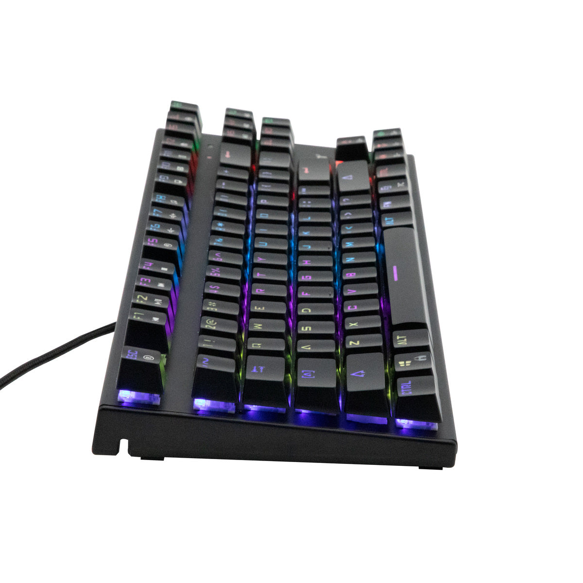 Teclado Gamer Yeyian YAT1804 Spark Serie 2000 Mecanic Switch Azul RGB, 104 Teclas, Anti-Ghosting, Retroiluminación LED