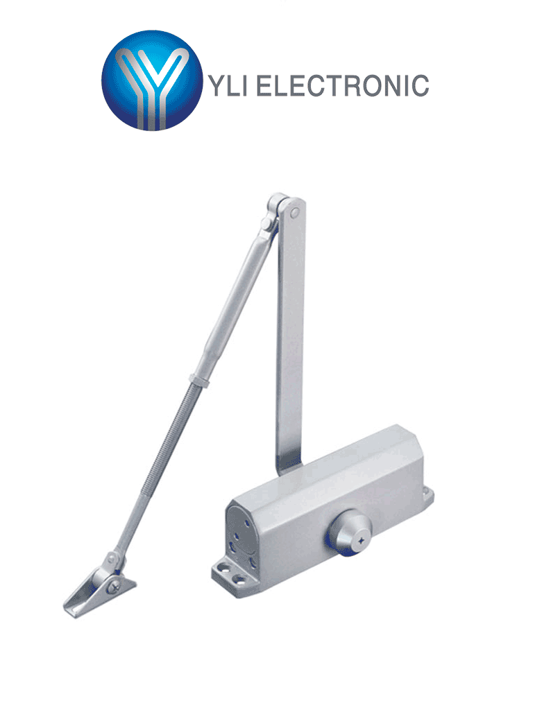 Brazo Cierra Puerta Automático YLI YC-83-2, 100 kg, Velocidad Ajustable, Instalación Izquierda/Derecha