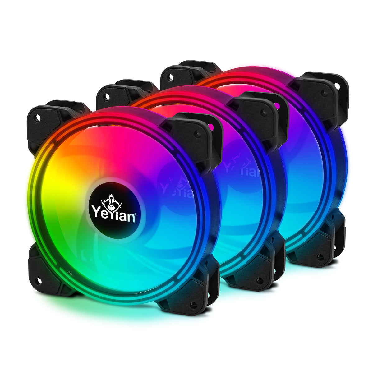 Kit Ventiladores ARGB 3 en 1, Control Remoto, 120mm, 6-Pin, 16.8 Millones de Colores