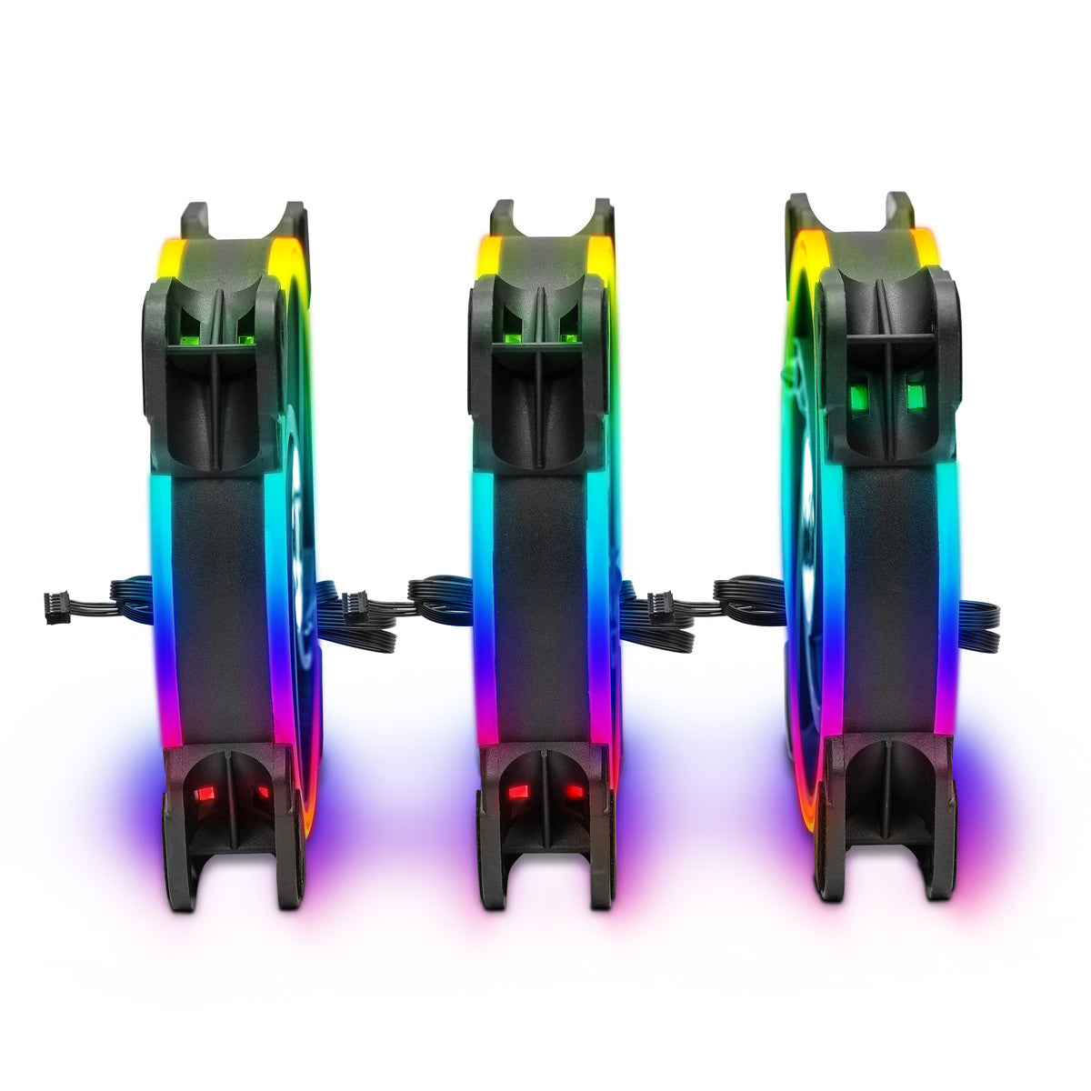 Kit Ventiladores ARGB 3 en 1, Control Remoto, 120mm, 6-Pin, 16.8 Millones de Colores