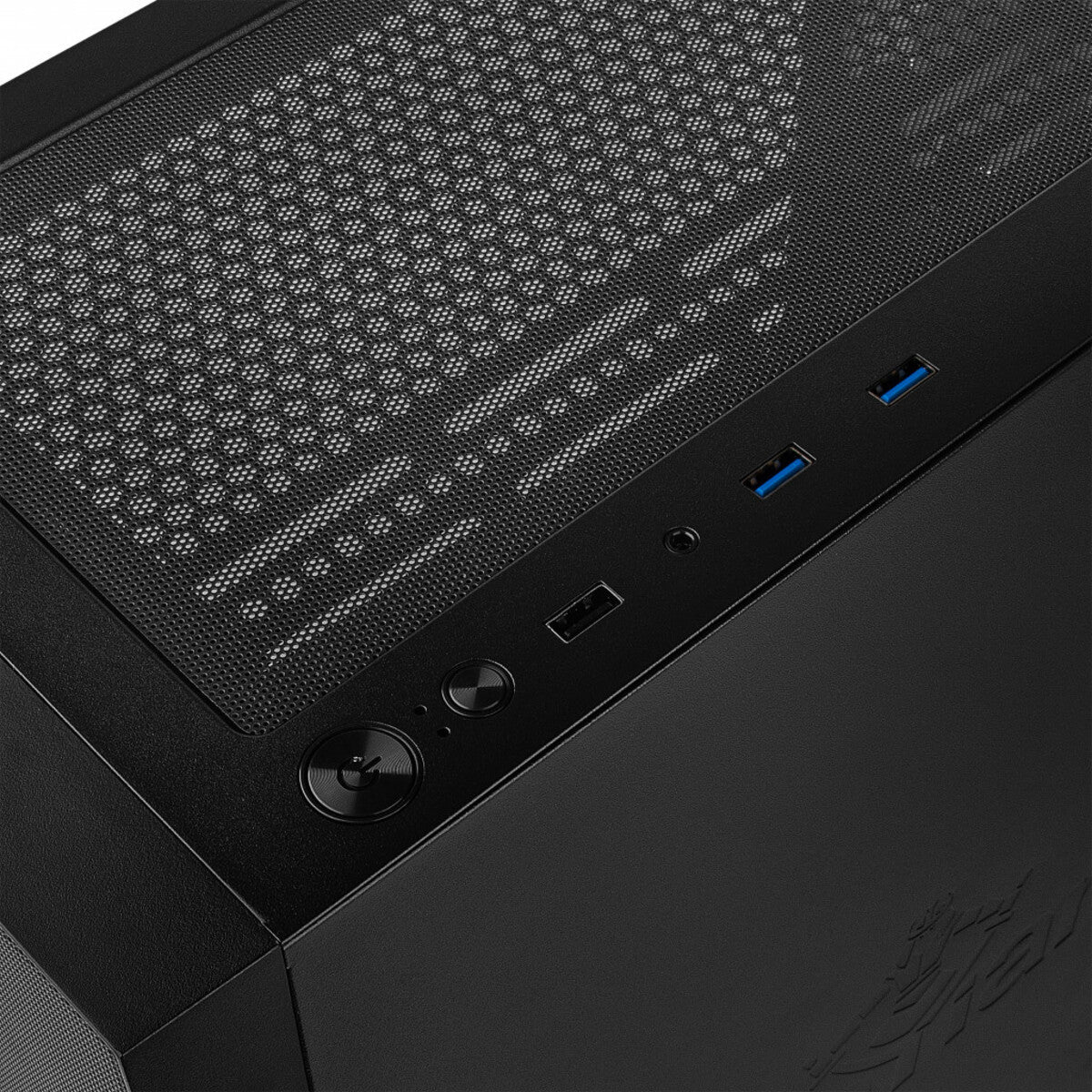 Gabiente Yeyian Dragoon 4 con 4 Ventiladores ARGB, ATX, Mid Tower, Mesh, Cristal Templado, Negro