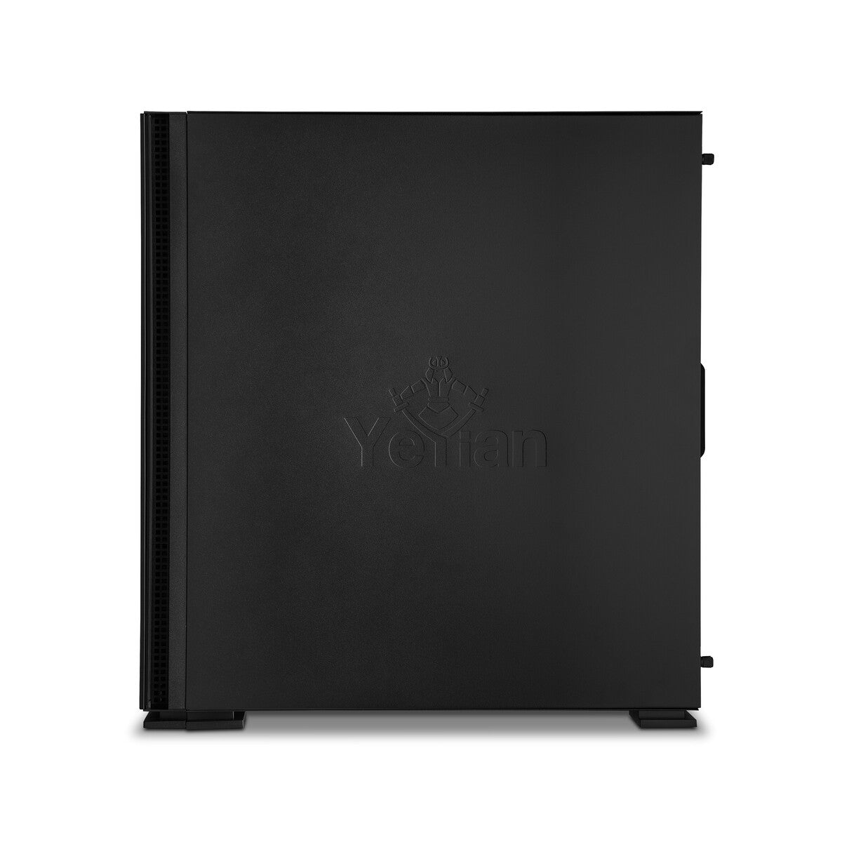 Gabinete Yeyian Lancer ATX Media Torre Mesh con 4 Ventiladores y Panel Lateral de Vidrio Templado - Negro