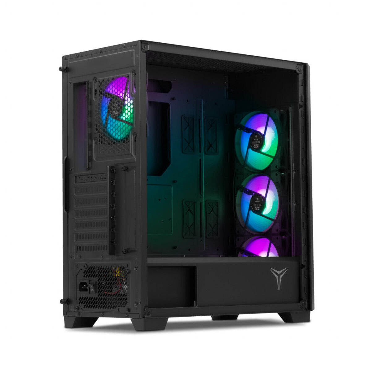 Gabinete Yeyian Gamer Phoenix Cris / Torre Media / USB 3.0 / 4 Ventiladores / RGB