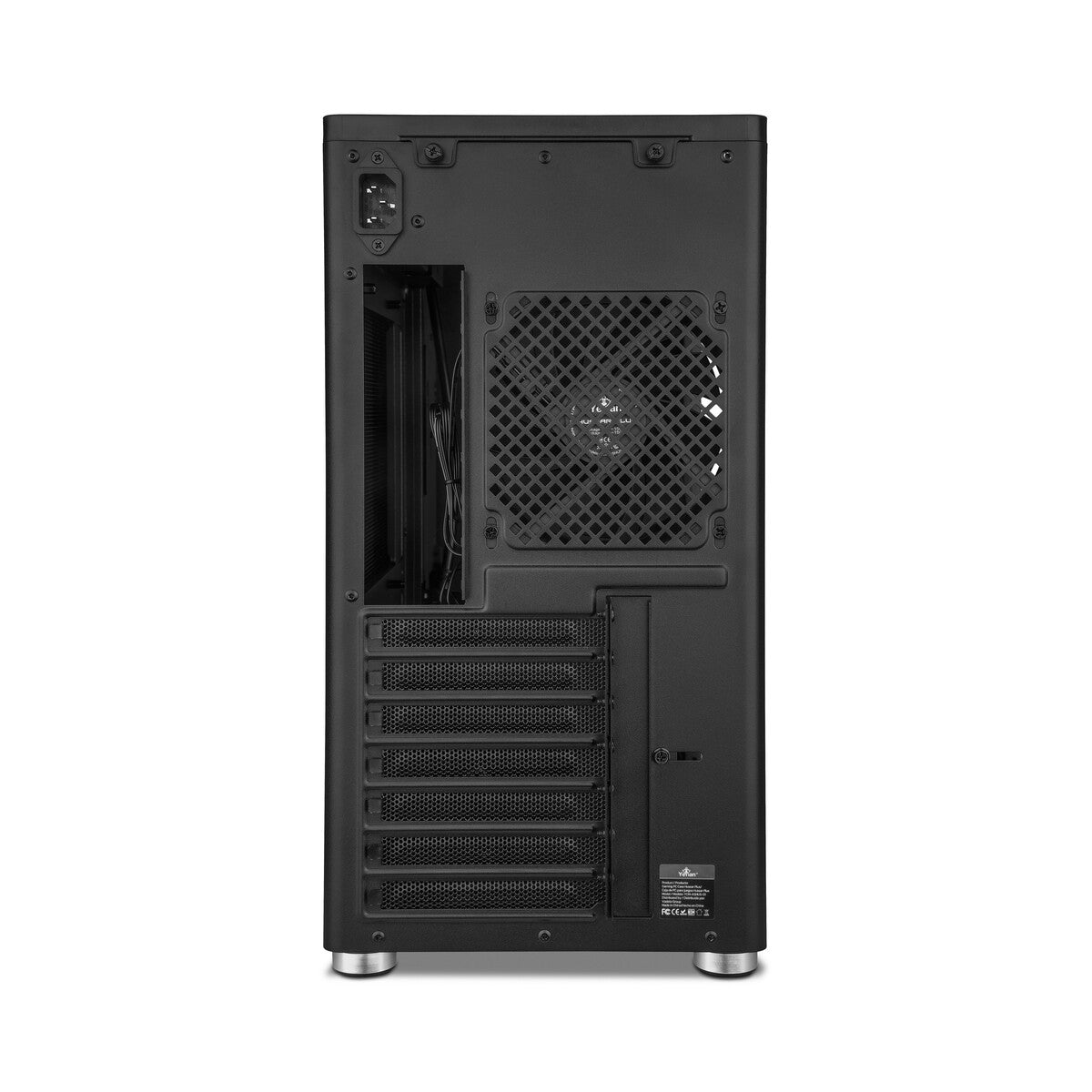 Gabinete Yeyian Gamer Hussar Negro ATX USB-C, 01 Bahía 3.5", 2 Bahías 2.5", 4 Ventiladores