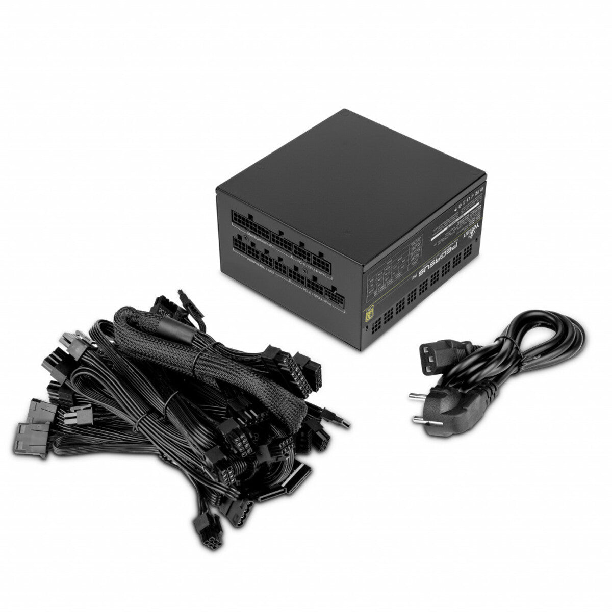 Fuente de Poder Yeyian Pegasus 850W 80 Plus Gold ATX 12V 3.0, Eficiencia Energética, Alto Rendimiento, Certificación Gold