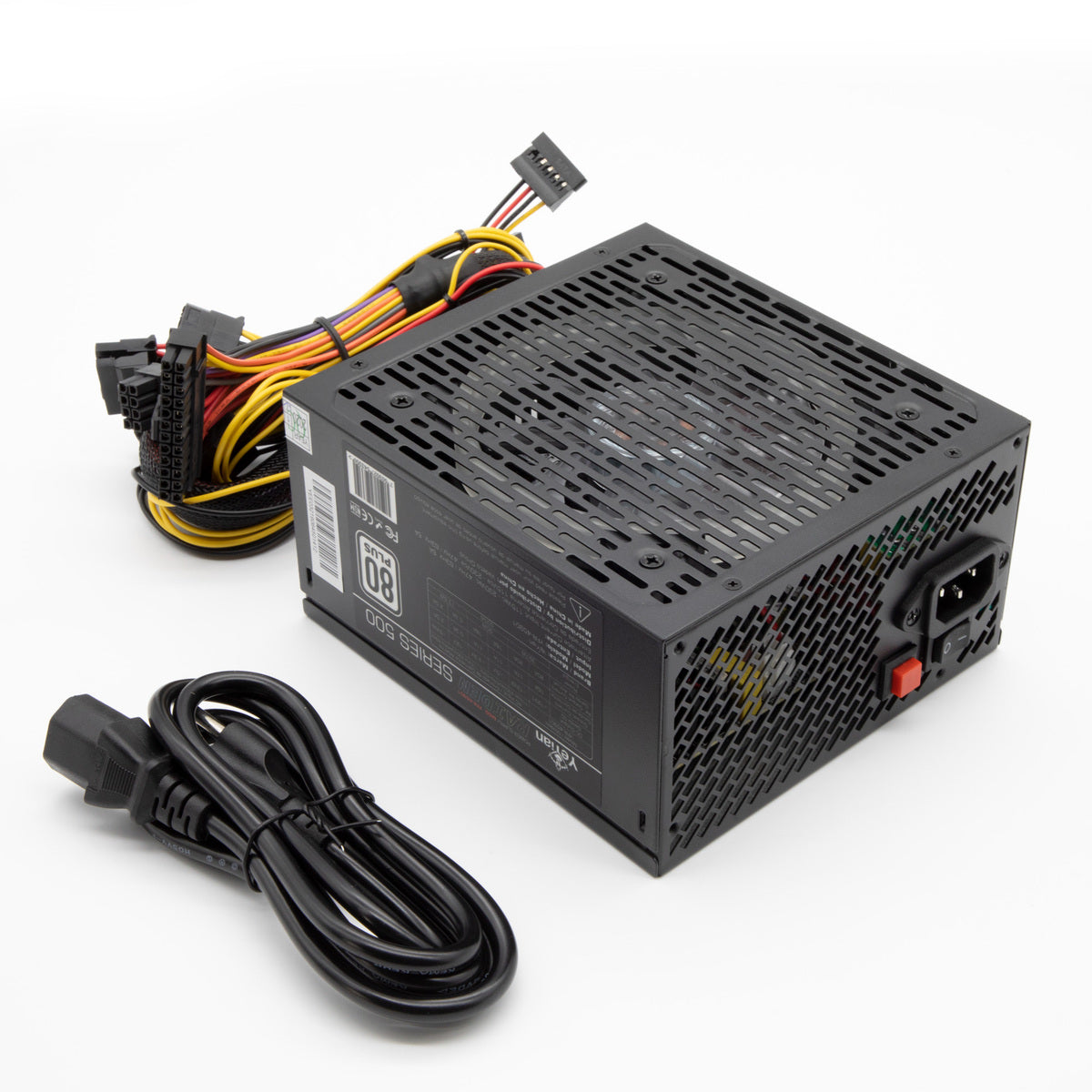 Fuente de Poder Yeyian YFR-45901 RAIDEN 500W 80 Plus White RGB ATX SM (ED)