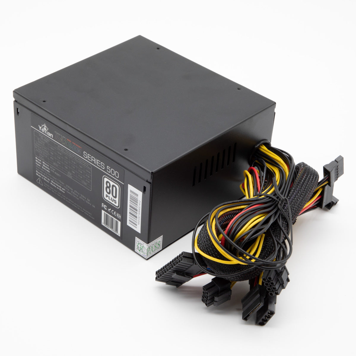 Fuente de Poder Yeyian YFR-45901 RAIDEN 500W 80 Plus White RGB ATX SM (ED)