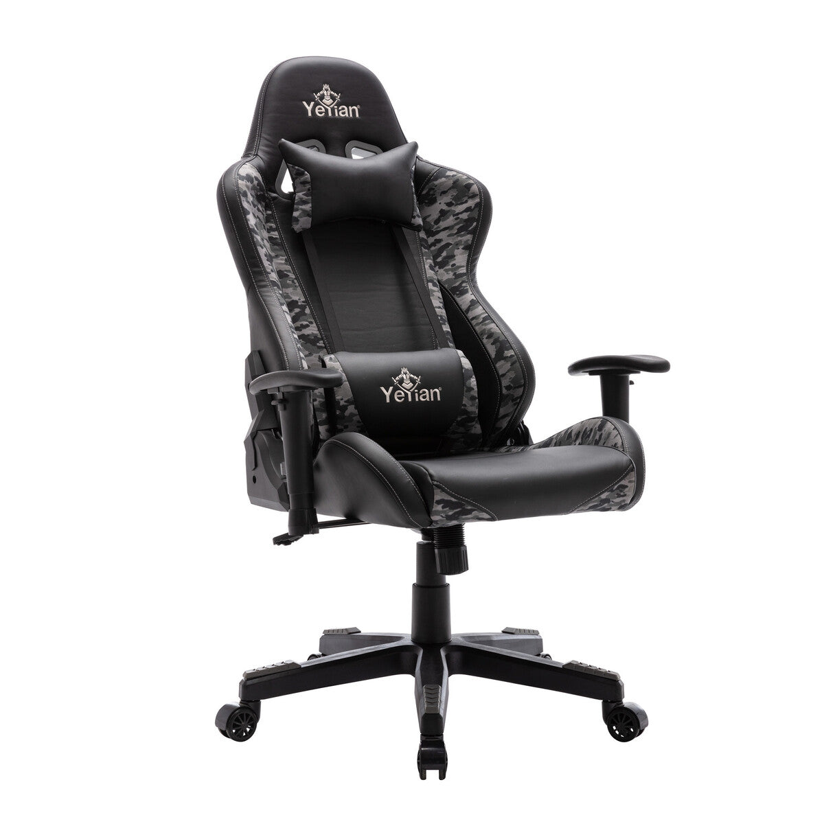 Silla Gaming Yeyian YFRN-042920 Ryuji Night Camo, Poli/Nyl, Respaldo Ajustable, Reposabrazos 4D, Altura Regulable