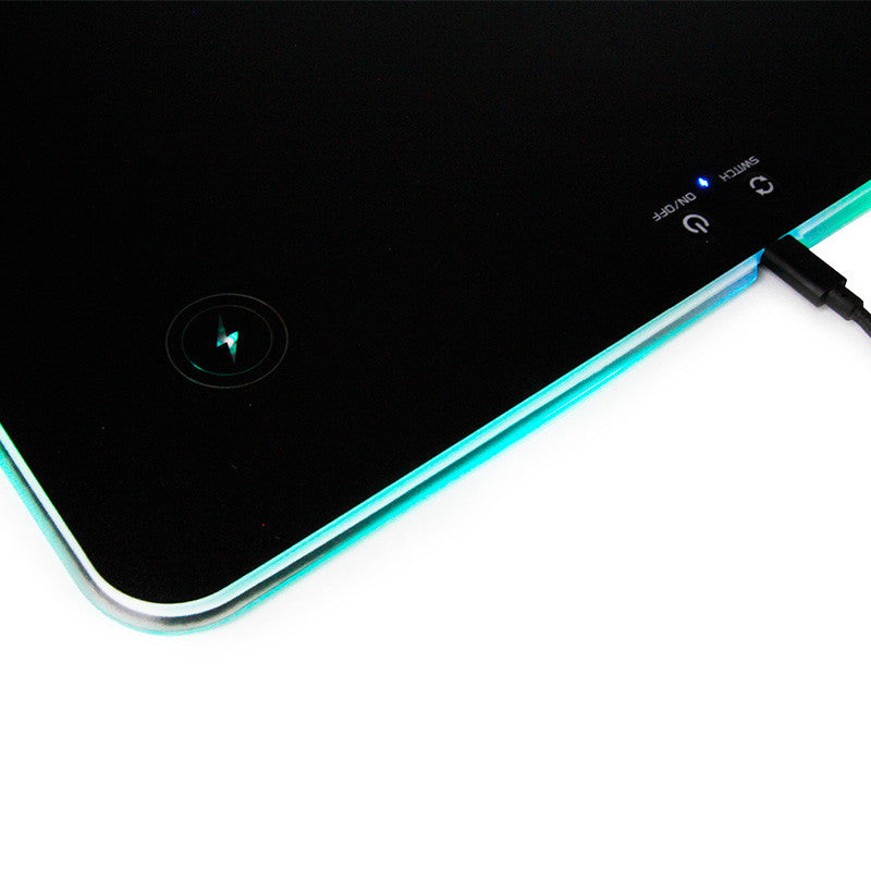 Mousepad Gamer Yeyian YGF-68901 Rig Carga Inalámbrica RGB Anti-deslizante Flow 2800 DPI