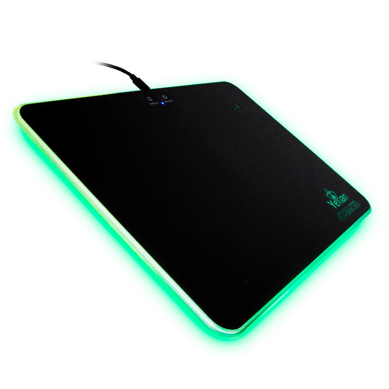 Mousepad Gamer Yeyian YGF-68901 Rig Carga Inalámbrica RGB Anti-deslizante Flow 2800 DPI