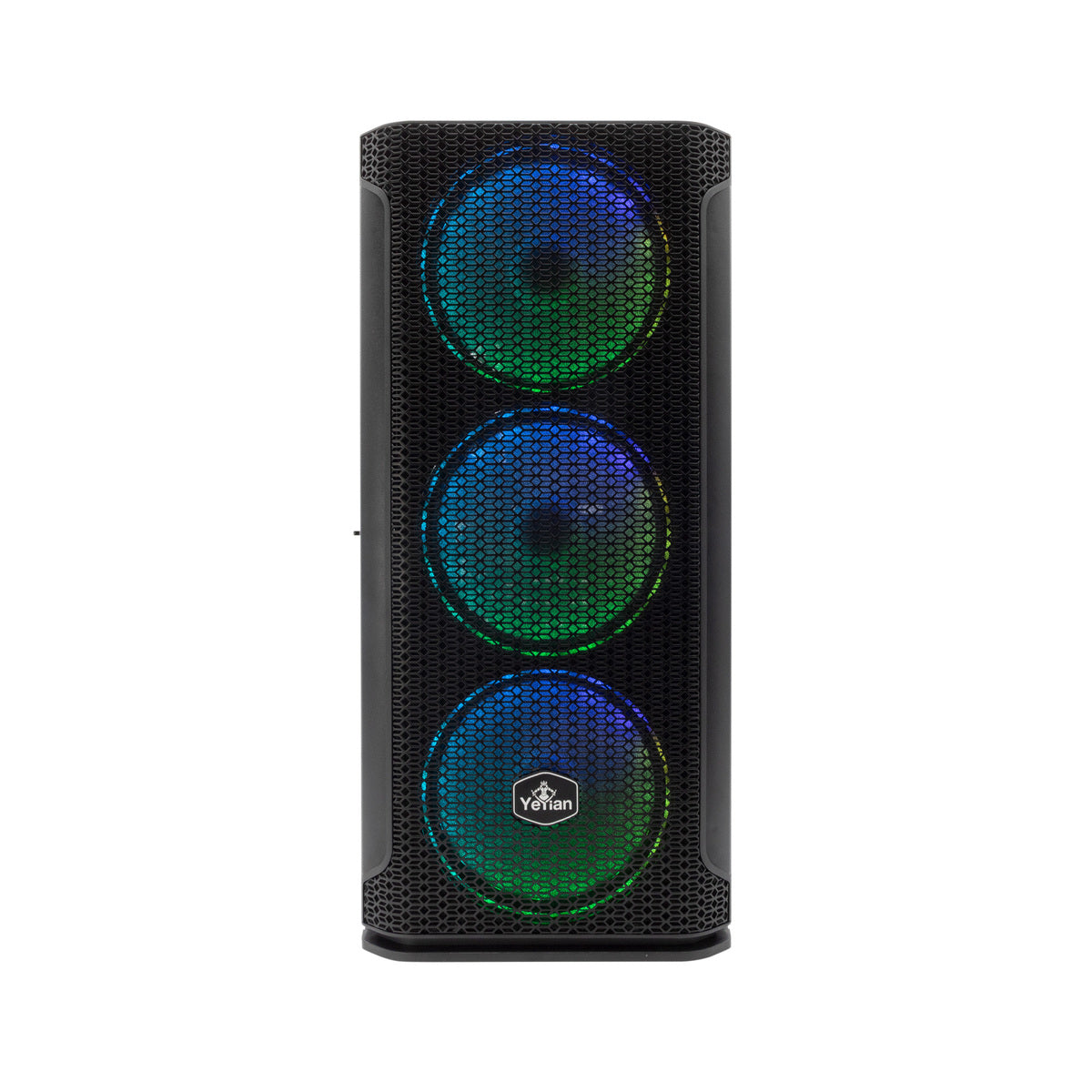 Gabinete Yeyian YGH-49703 Hollow 2500 ATX, 3 Ventiladores ARGB, Mesh, USB, Negro