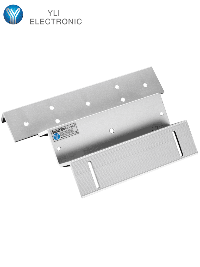 Soporte tipo ZL para Cerradura Magnética YM750TLED, Modelo YLI MBK750ZL, Acero Inoxidable
