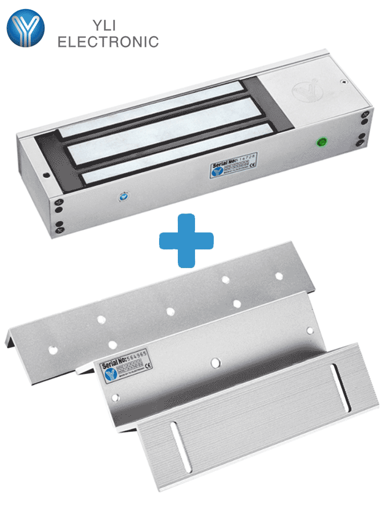 Cerradura Magnética YLI YM750TPACK 750 Kg / 1500LB, Dual 12v/24VDC