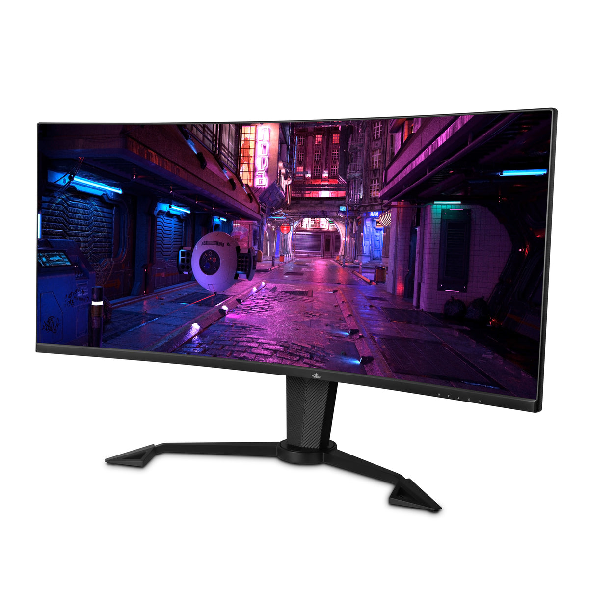 Monitor Curvo 34" Yeyian YMC-VA34-01 Sigurd 165Hz, Resolución 2K, DisplayPort, G-SYNC, Altura ajustable