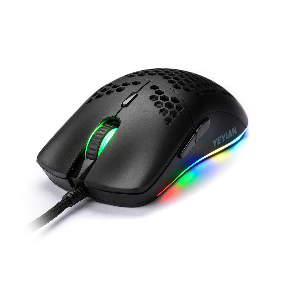 Mouse Gamer Yeyian YMG-24310 Links 3000, RGB, 6 Botones, 7200 DPIS, USB Negra