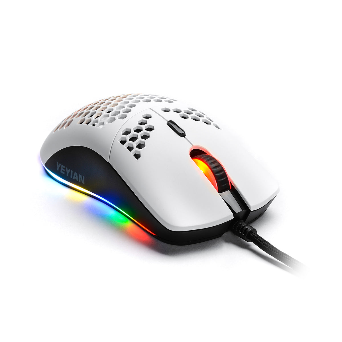 Mouse Gamer Yeyian YMG-24311 RGB 6 Botones, USB 7200 DPIS Blanco