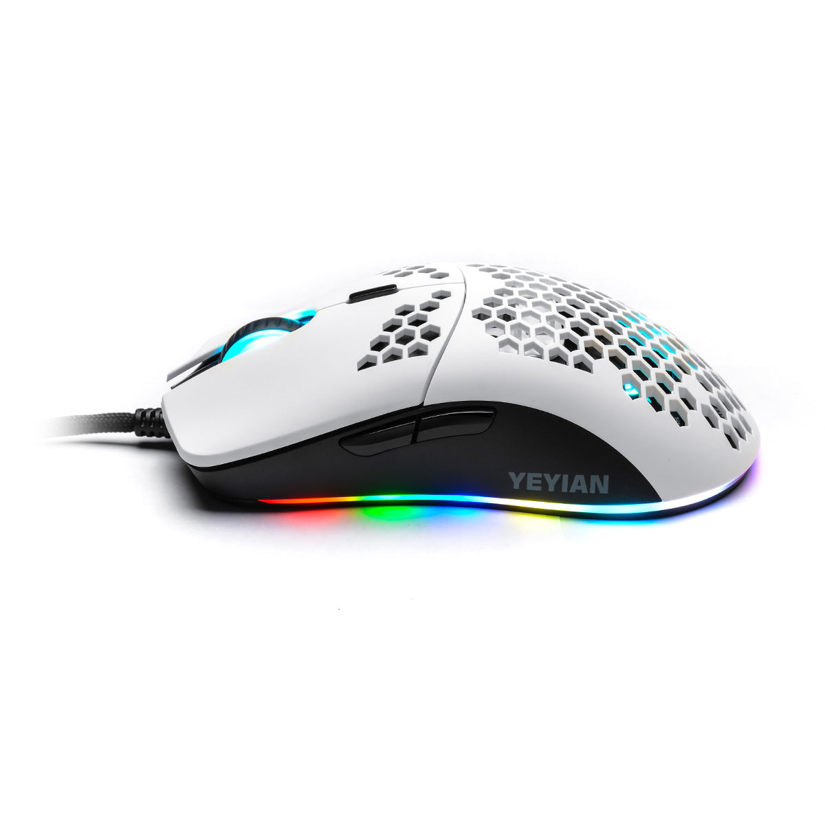 Mouse Gamer Yeyian YMG-24311 RGB 6 Botones, USB 7200 DPIS Blanco