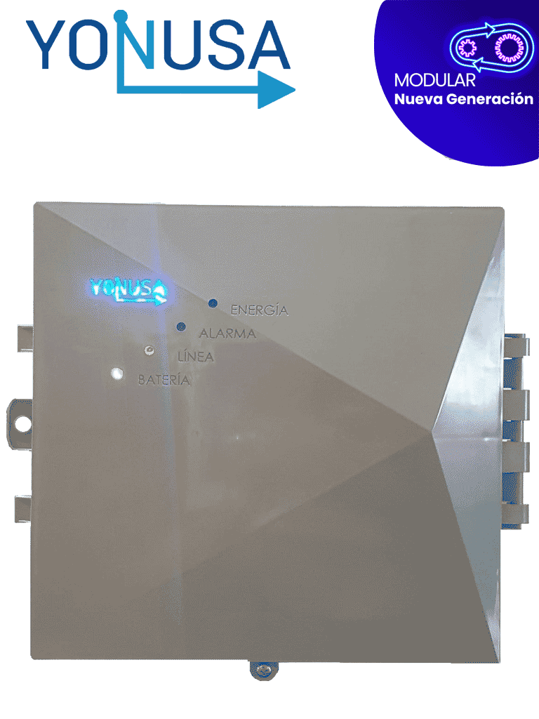 Energizador Modular para Cercos Eléctricos YONUSA EYM12000127NG, 12,500V, 2,500 Metros, WiFi, 110/220V, Bajo Consumo.