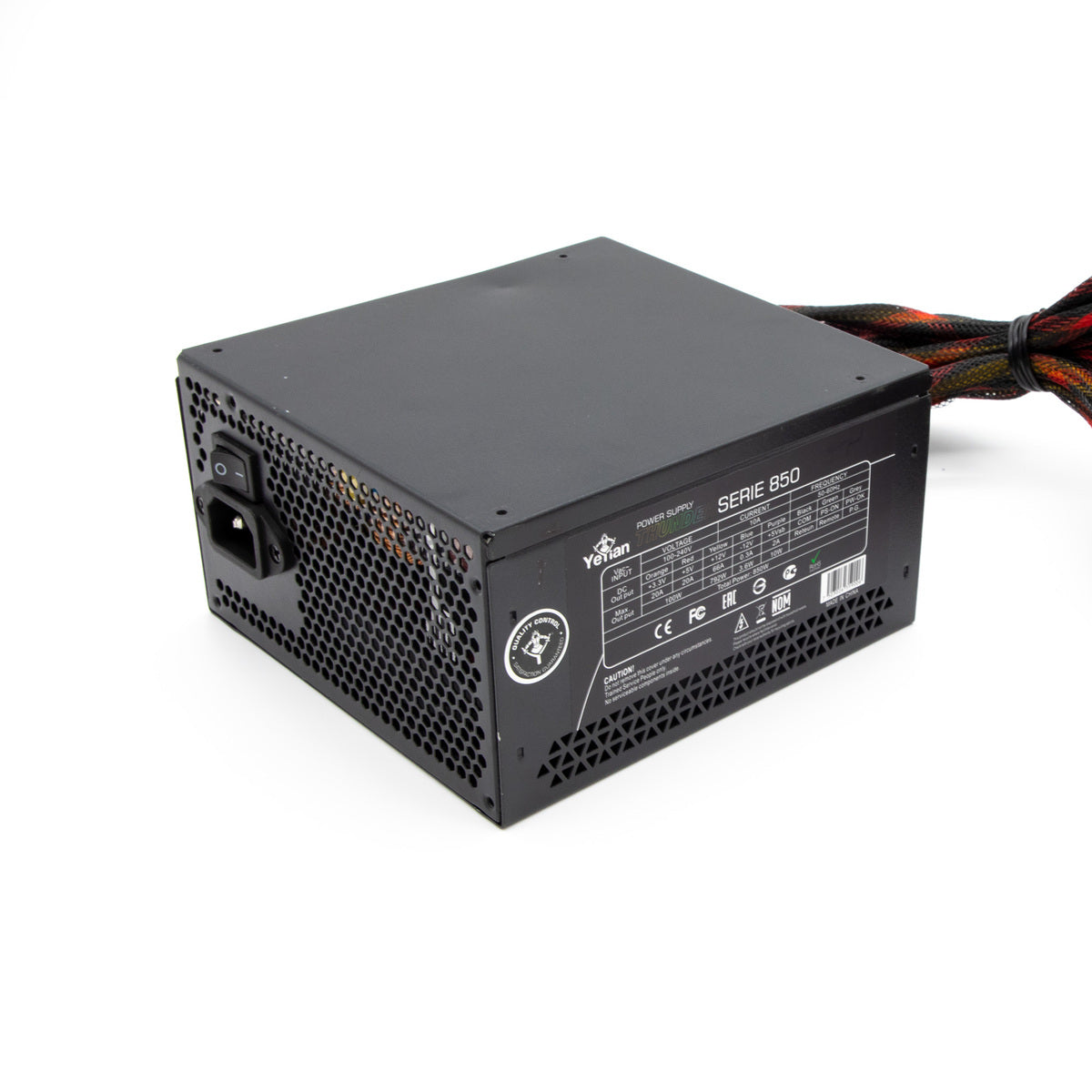 Fuente de Poder Yeyian YPE-PS850 Thunder S850 ATX 850W 80 Plus Gold, Modular, Ventilador 120mm, Certificación Energética