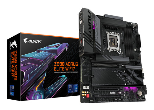 Z890 A ELITE WIFI7 - GIGABYTE Placa base Z890 AORUS ELITE WIFI7 - Compatible con CPUs Intel Core Ultra (Serie 2), VRM de