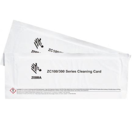Kit de Limpieza Zebra para Impresoras ZC100/ZC300 con 2 Tarjetas de Limpieza