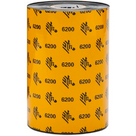 Cinta de Resina Zebra 110mm x 74m, 6200, Núcleo de 12mm, 48 Caja