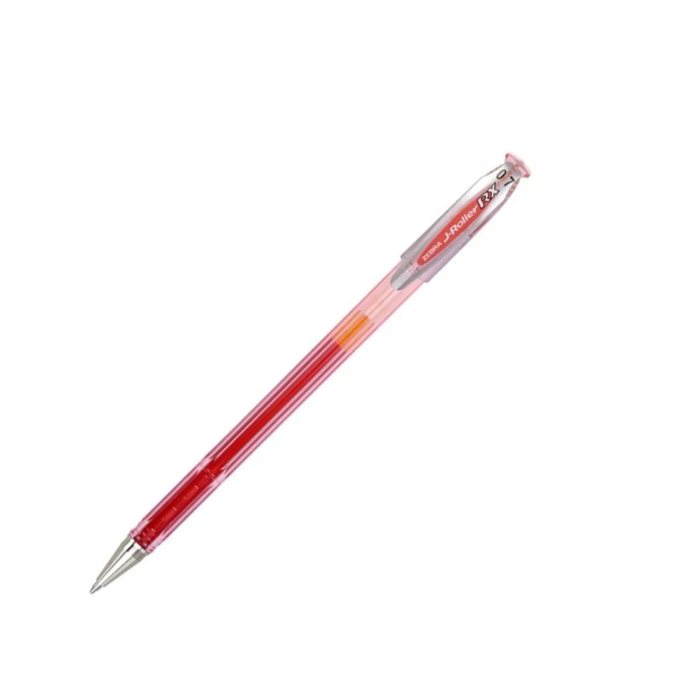 Boligrafo Zebra J-Roller 8002 Rojo C/12 - 8002 FullOffice.com