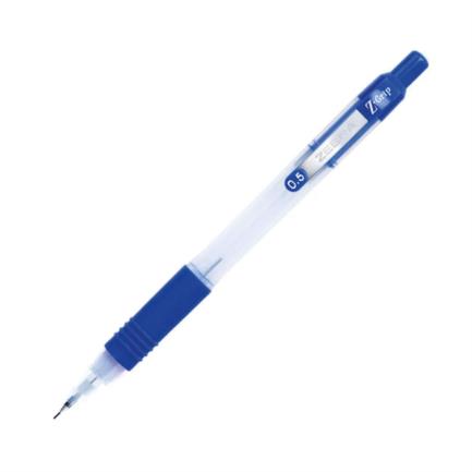 Lapicero Zebra Grip Azul 0.5mm Caja C/12 Pzas, Punta Fina, Tinta Gel, Agarre Antideslizante