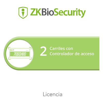 ZK-BS-PARK-AC-2 - Licencia de software / Módulo de estacionamiento / 2 carriles / Controlador de acceso / Gestión vehicular