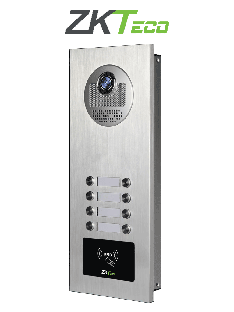 Videoportero ZKTeco VE08A01 con Cámara de 700TVL, Visión Nocturna y Apertura RFID