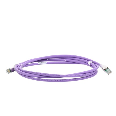 ZM6A-S07-08B - Patch Cord Cat6A S/FTP / CM-LS0H / 2.13 m (7 ft) / Blindaje 360° / Alta Densidad / Violeta