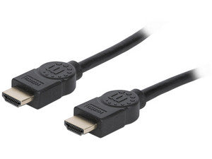 Cable de Video HDMI Manhattan, 2m, Color Negro, Alta Velocidad 18Gbps