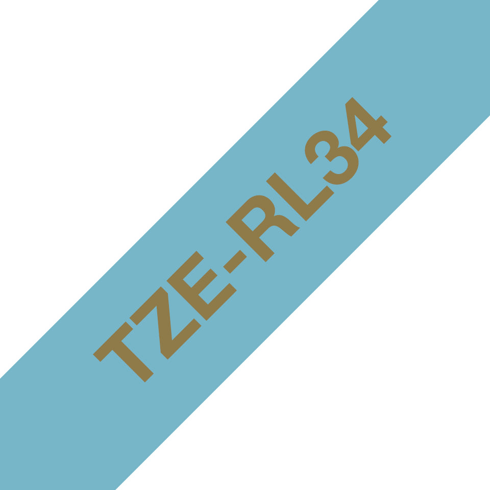 Brother TZE-RL34 cinta para impresora de etiquetas Gold on blue