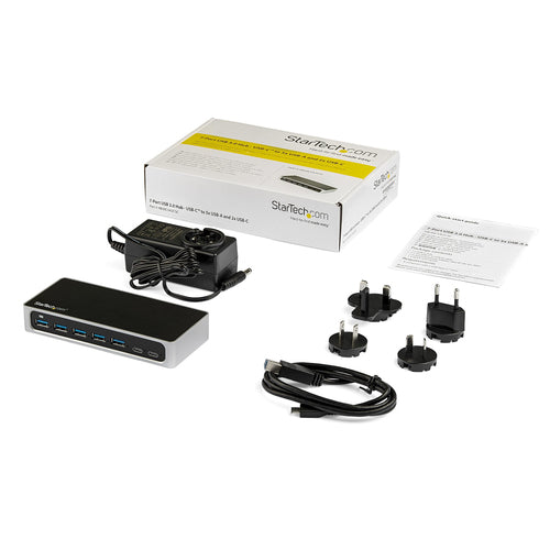 StarTech.com Hub Concentrador USB 3.0 USB C a 5x USB-A y 2x USB Tipo C de 7 Puertos - 5Gbps - Ladrón USBC Alimentado Hub
