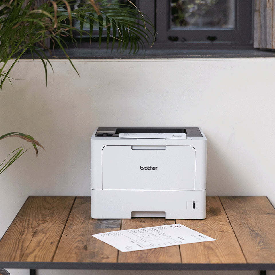 Brother HL-L5210DN Impresora Laser Negro, Blanco