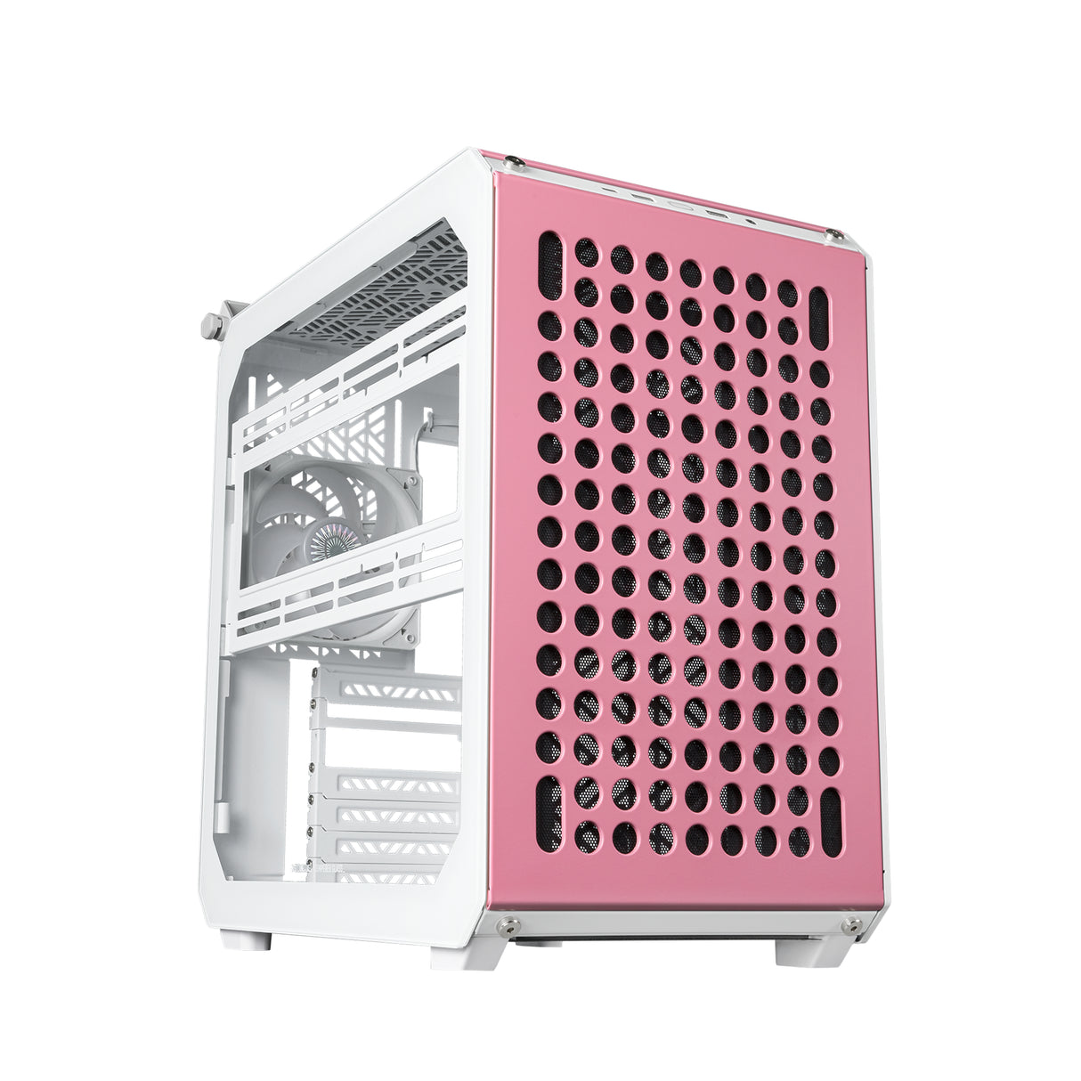 Cooler Master QUBE 500 Flatpack Macaron Edition Midi Tower Crema de color, Color menta, Rosa, ATX, EATX, ITX