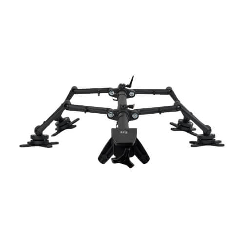 Tripp Lite DDR1327SQFC Soporte Cuádruple de Escritorio Articulado de Brazo Flexible de Movimiento Co