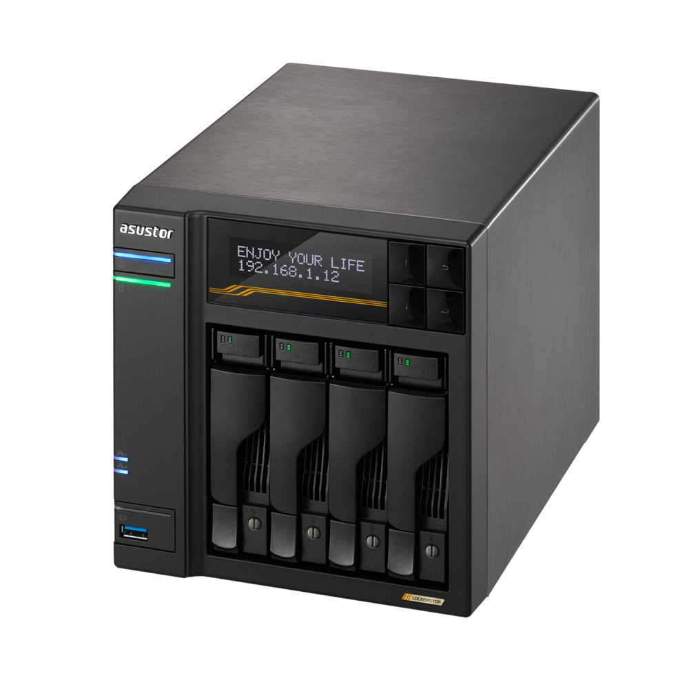 Asustor LOCKERSTOR 4 Gen3 NAS Escritorio AMD Ryzen V3C14 16 GB DDR5 ADM Negro
