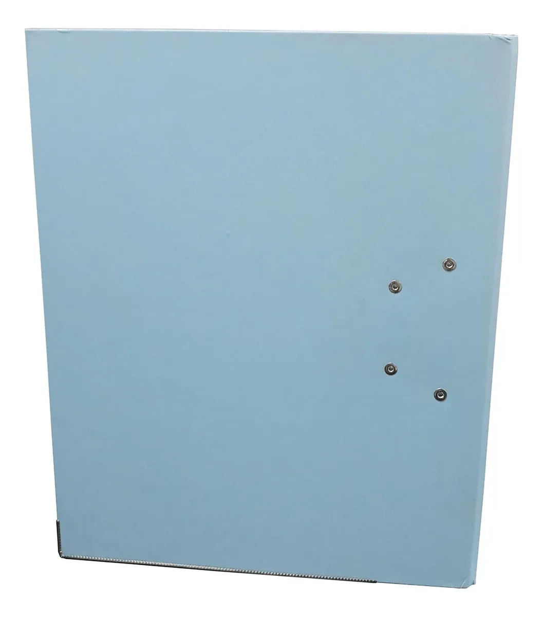 Techmakro KITCARP25AZP carpeta Cartón, Cloruro de polivinilo (PVC) Azul claro Carta, Folder de archivo convencional, Mat