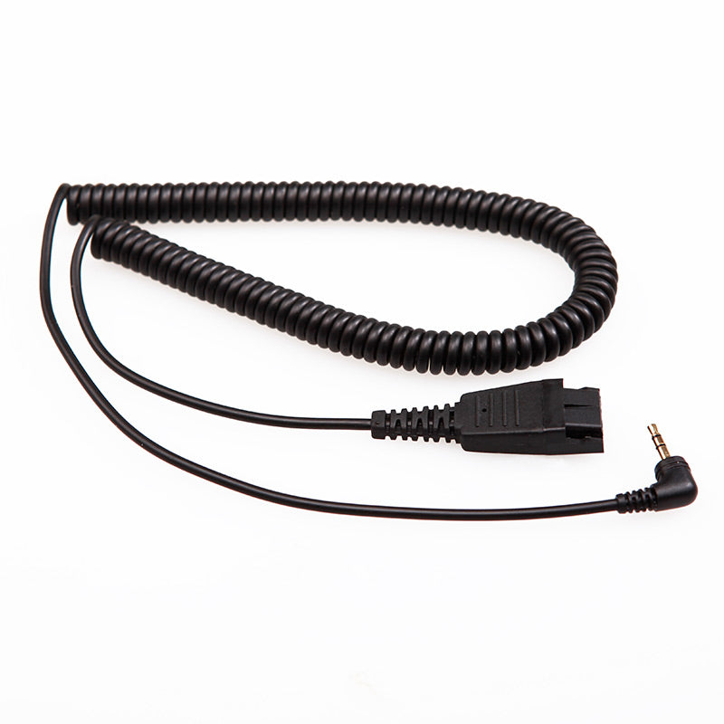 QD-2.5mm, Cable adaptador QD tipo Poly a 2.5mm para Panasonic, Poly CT14, Yealink