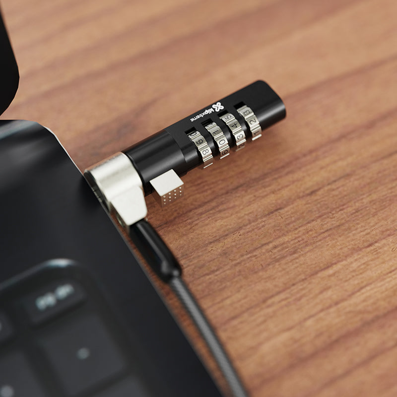 Klip Xtreme Bolt WC II cable antirrobo Negro, Plata 2 m, Brecha, Código, Acero galvanizado