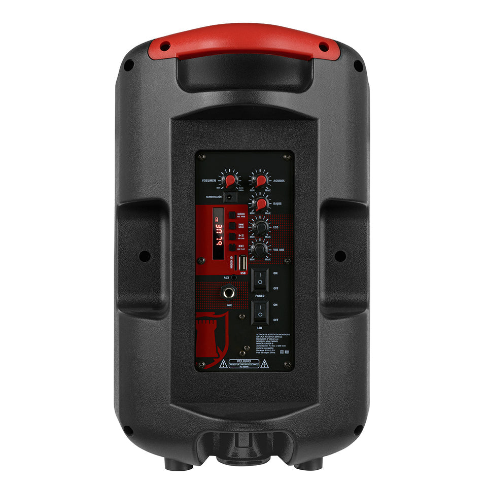 Kaiser MSA-7908MX altavoz portátil y para fiesta Altavoz de fiesta Negro 25 W, 2.5 Ohmio, 7200 W, Inalámbrico y alámbric